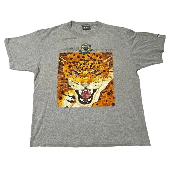 Jacksonville Jaguars Original Vintage 1995 Inaugural Game T Shirt XXL